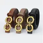 Luxury Design Metal Slide Buckle Belt Women Waistband Thin Waist Strap