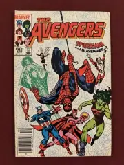 AVENGERS #236 (1983) Cover SPIDER-MAN & SHE-HULK JOIN TEAM MCU KEY MARVEL