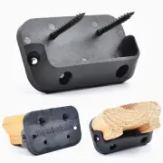 5 Pair Deck Horizontal Railing Connectors Brackets with Screws Black NEW
