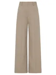 FRIEND OF AUDREY | The Wide Leg Trouser in Grey Stone Marle | The UNDONE