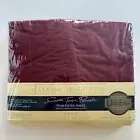 VTG Smooth Touch Burgundy TWIN FITTED Sheet J.C. Penney Classic Traditions