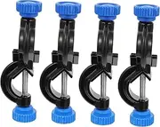 GLEAVI 4pcs Aluminum Alloy Lab Stand Clamp Holder Adjustable Cross Clamp Bracket Plastic Knobs Sturdy Construction for Research