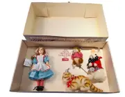 STEIFF Alice in Wonderland and Friends Doll Set 1986 4005 NOI new old inventory
