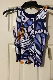 Athletic Works Girls Multi-Color Tank Top with Built in Bra Size Large (10-12)