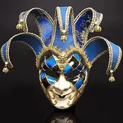 Harlequin Carnival Mask Venetian Mask Arlecchino Adults' Men's Full Face Party Masquerade Carnival of Venice Halloween Carnival Mardi Gras Easy Carnival Costum