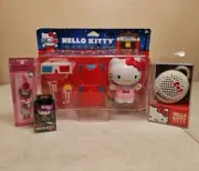 New Hello Kitty Bundle- Bluetooth Speaker, Universal Toy, Charm & Wooden Doll