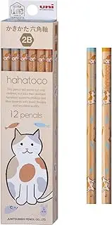 Mitsubishi Pencil K56392B Hahatoko 2B Hahatoko Cat, Dozen
