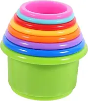 JOINPAYA 8pcs Bunny Stacking Cup Rabbit Food Holder Cups Fun Hiding Nesting Plaything for Rabbits Washable Durable Pet Enrichment