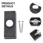 DOOR BELL CHIME BELL PUSH PRESS BUTTON BLACK WHITE INSERTS NEW