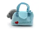 Children's Plush Manatee And Purse Carrier Handbag