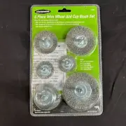 Warrior 6 Pieces Wire Wheel And Cup Brush Set
