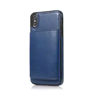 For Iphone 7 / 8 Shockproof Pu + Tpu Protective Case With Card Slots and Holder(Blue)