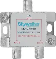 Skywalker 2-Way Splitter for Off-air and Satellite Signals (SKY23302D)