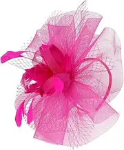 [FOMIYES] Fascinator Headband Mesh Tea Party Hat Cocktail Hair Clip for Women Versatile Lightweight Design for Weddings Vintage Parties and Special Events