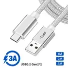 USB A to Type C Cable Data Sync Fast Charging Cord for iPhone 16 15 Samsung S24