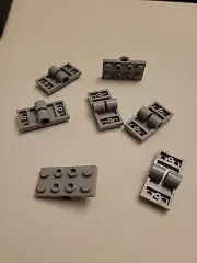 NEW LEGO 6X GRAY TECHNIC PLATE 2X4 W/DOUBLE HOLE #26599.
