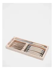 [Heritage] Laguiole Sophistique Steak Knife Set 6 Piece in Ivory