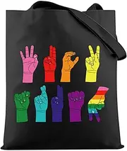 F*ck President Sign Language Tote Bag F*ck Hand Sign LGBTQ+ Gift