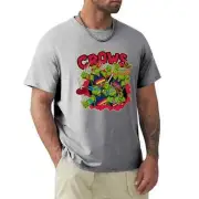 Adelaide Crows AFL Team Ninja Turtles T-Shirt 3XL Grey