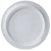 G.E.T. PA1101982724 Corona Gotas Bright White Porcelain 10.6" dia. Plate - 2 Doz