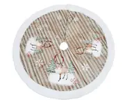 C197 98 Cm Elk Snowflake Christmas Tree Skirt Christmas Tree Bottom Decoration Tree Skirt Flannel Tree Skirt