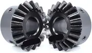MCMATUTKEQ 1pc 2M 25 Teeth Bevel Gear Keyway Bore 12/14/15/16/17/18/20/22/24/25mm 1:1 90 Degrees Meshing Angle Steel Gears 45# Steel(24mm (Keyway 8))