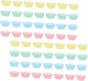 BEBEMOKO 200pcs Solid Color Cupcake Baking Cups Vibrant Muffin Liners Safe Healthy Dessert Wrappers for Home Baking Parties and Events Mixed Colors