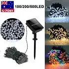 Solar Fairy String Lights 100/200/500 LED Outdoor Garden Christmas Decoration AU