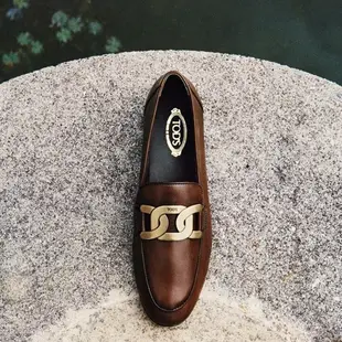 [二手] （售出！）全新正品 Tod’s Kate Loafers 真皮深咖牛津鞋 樂福鞋 38