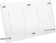 Ciieeo Clear Card Display Rack Tiered Sports Card Holder for Baseball Trading Cards Collectibles Compact Portable Card Organization Stand Easy to Use Clean Desktop Showcase