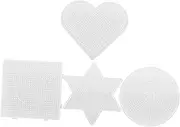 PERSELOSO Geometric Bean Templates Stencil Kit 4pcs Kids' Puzzle DIY Develop Imagination Spatial Thinking Safe Plastic