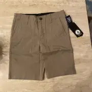 Volcom Big Boys Frickin Khaki Chino Shorts Sz 26 (12) Nordstrom School Uniform