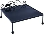 Nagashima RAKIAN WP-175 NS-CTR Pet Food Rest Table with Silicone Mat, Removable, Anti-Slip