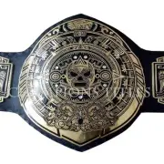 LUCHA Underground 2MM Zinc Thick Plate Wrestling Champion Leather Replica Belt