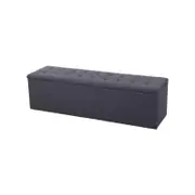 Artiss Storage Ottoman 140cm Dark Grey