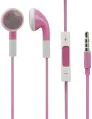 Air Smart Headphones Bluetooth Earphone Double Color 3.5mm Stereo Earphone with Volume Control and Mic, for IPad, iPhone, Galaxy, Huawei, Xiaomi, LG, HTC and Other Smart Phones(Red) (Color : Pink)