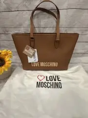 New With Tags LOVE MOSCHINO Cammello Tote Bag