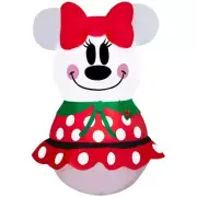 Gemmy Disney 3.5 ft LED Minnie Mouse Snowman Holiday Dress Airblown Inflatable