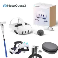 在飛比找momo購物網優惠-【Meta Quest】Meta Quest 3 VR頭戴式