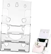GARIOUANS 1pc Acrylic Four Display Stand for Brochures and Magazines Clear Literature Holder for Desktop Organization Portable and Book Display Stand for Home Office Use