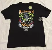 Hard Rock Halloween Atlantic City GLOW IN THE DARK T Shirt Size Mens Large New