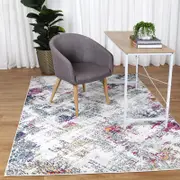Brand Ventures Provence Bayonne Cream and Light Grey Abstract Rug