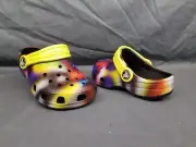 Crocs Solarized Classic Clog Slip-On Toddlers Black Multi Size 5 NEW WITH TAGS!