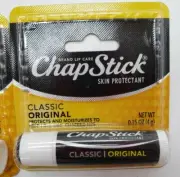Chapstick 2 Classic Original Protectant Lip Balm Free Shipping