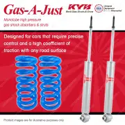 Rear KYB GAS-A-JUST Shock Absorbers + Raised Coil Springs for FORD Falcon XE XE