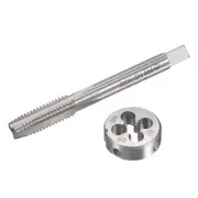 M8 x 1.25mm Metric Tap Die Set HSS Machine Thread Tap with Round Die