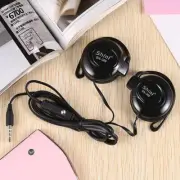 Wired Headphones Stereo 3.5MM Ear Hook Music Game Earphone With Mic Headset