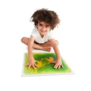 Sensory Play Tile Liquid-Filled Sensory Play Tile Mat -Green colour AU 2+age