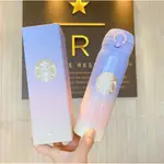 STARBUCKS 星巴克咖啡保溫杯熱水瓶城市杯極光心願漸變紫不鏽鋼真空雙層保溫瓶 350ML/500ML