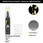 Touch Up Paint For Toyota All Models 149 Silver With Polish Paste